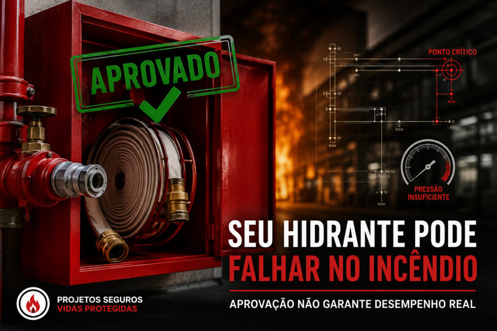 Seu hidrante pode falhar no incêndio mesmo aprovado no PPCI
