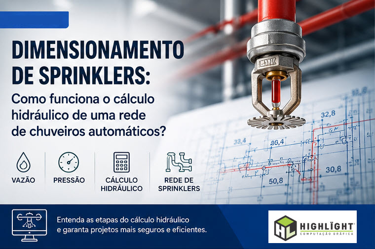 Dimensionamento de Sprinklers: Como Funciona o Cálculo Hidráulico de uma Rede de Chuveiros Automáticos?