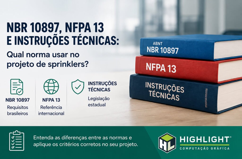 Normas para Projeto de Sprinkler: NBR 10897, NFPA 13 e Instruções Técnicas. Qual Utilizar?