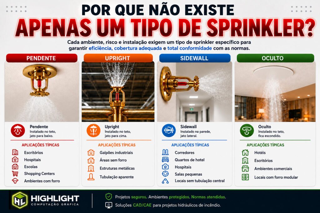 Por que Existem Diferentes Tipos de Sprinkler