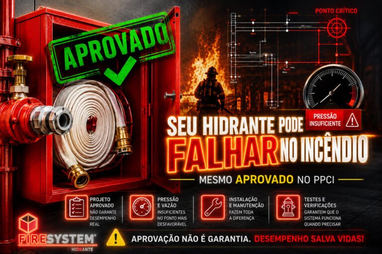 Seu hidrante pode falhar no incêndio mesmo aprovado no PPCI